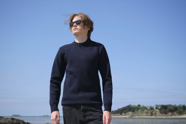 pull marin pure laine France homme, pull marin homme, pull marin bleu marine, pull marin fabriqué en bretagne