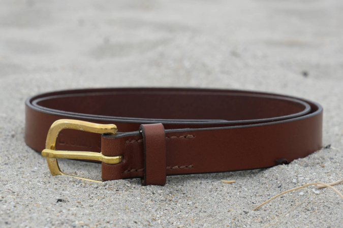 ceinture cuir artisanale marron, ceinture cuir boucle laiton, ceinture homme, ceinture femme